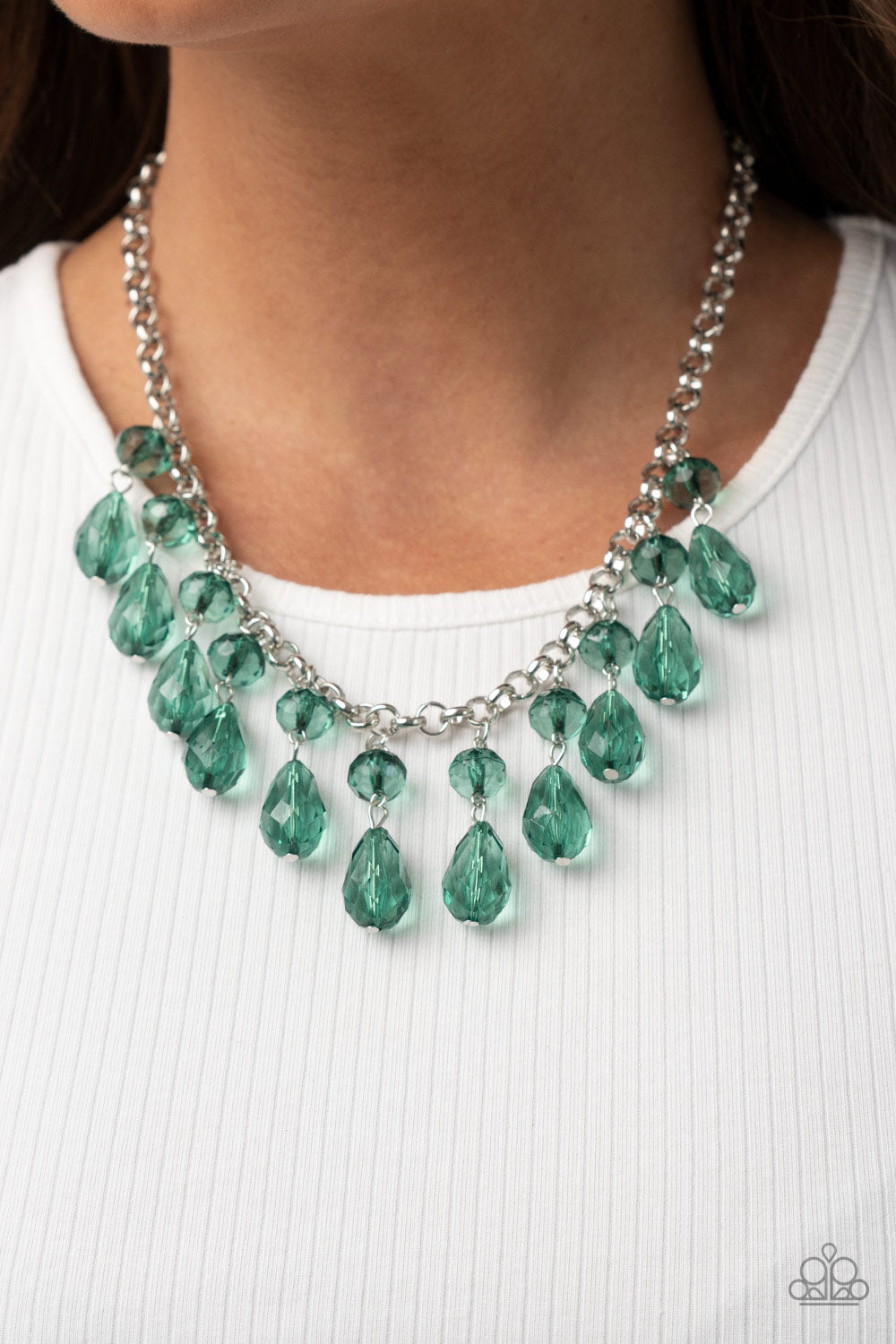 Crystal Enchantment - Green necklace