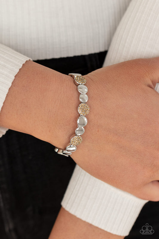 Dimensional Dazzle - Brown bracelet