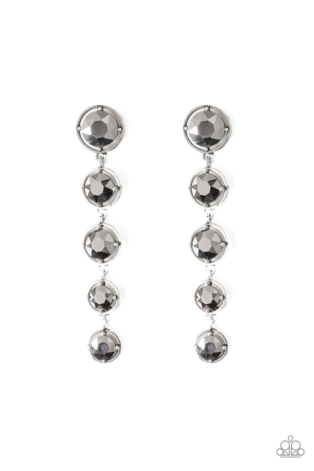 Drippin In Starlight - Silver post earrings