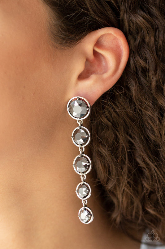 Drippin In Starlight - Silver post earrings