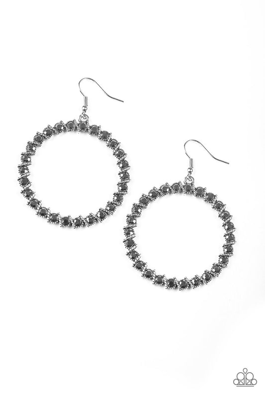 Enlighten Me - Silver hoop earrings