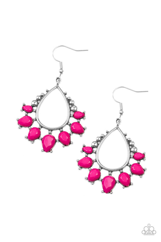 Flamboyant Ferocity - Pink earrings