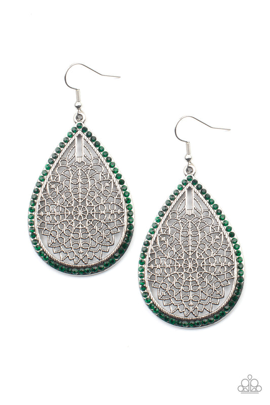 Fleur de Fantasy - Green earrings