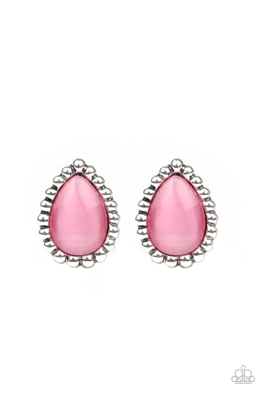 I Wanna GLOW - Pink post earrings