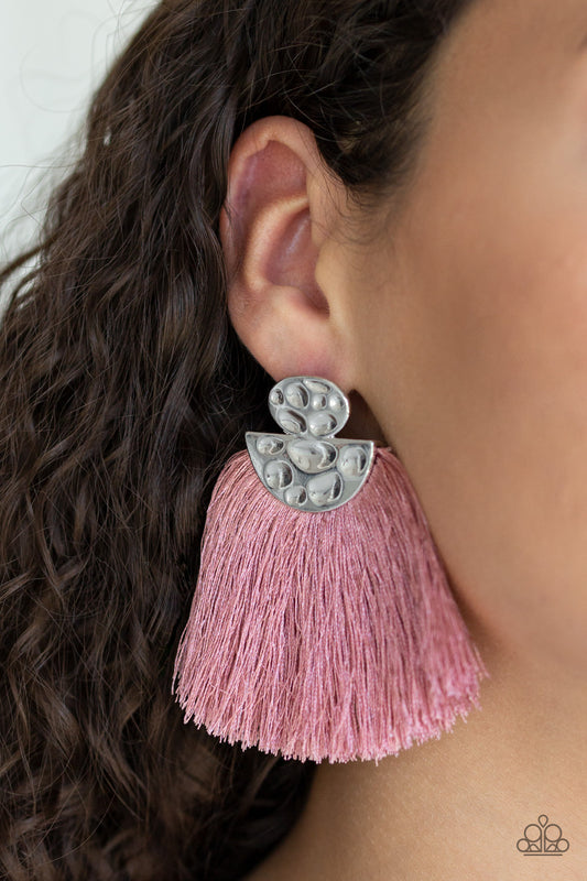 Make Some PLUME - Pink earrings