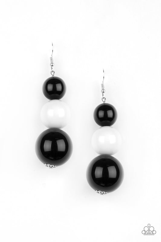 Material World - Black/White Multi earrings