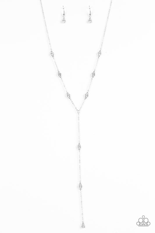 STARLIGHT The Way - White rhinestones necklace