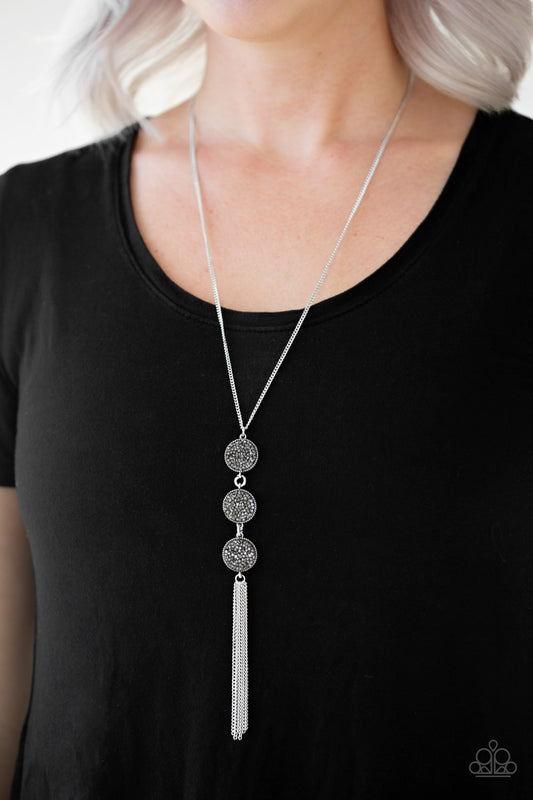 Triple Shimmer - Silver necklace
