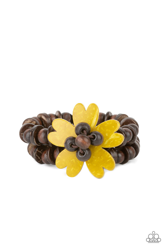 Tropical Flavor - Yellow/Brown bracelet