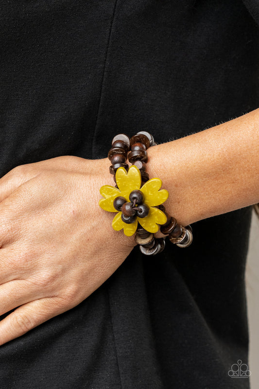 Tropical Flavor - Yellow/Brown bracelet