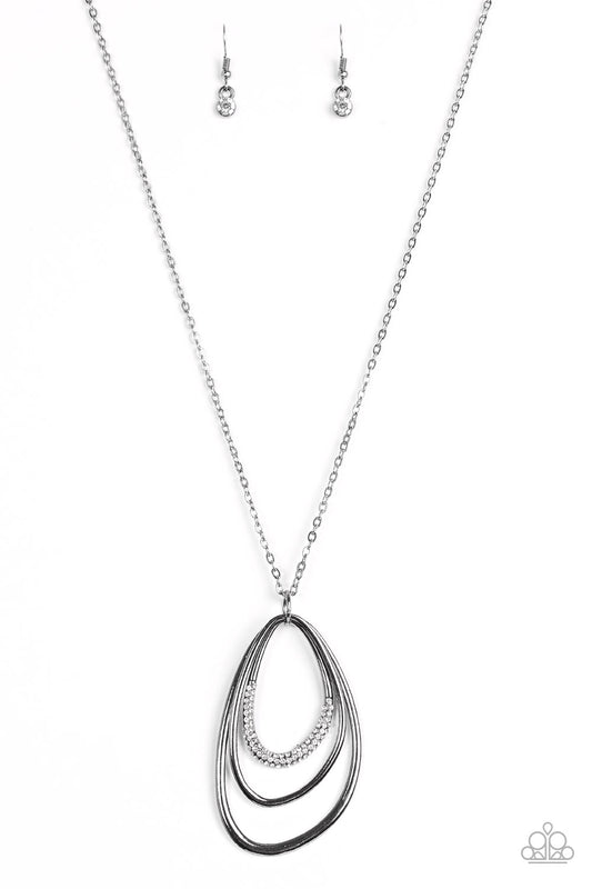 Already Aglow - black/gunmetal necklace