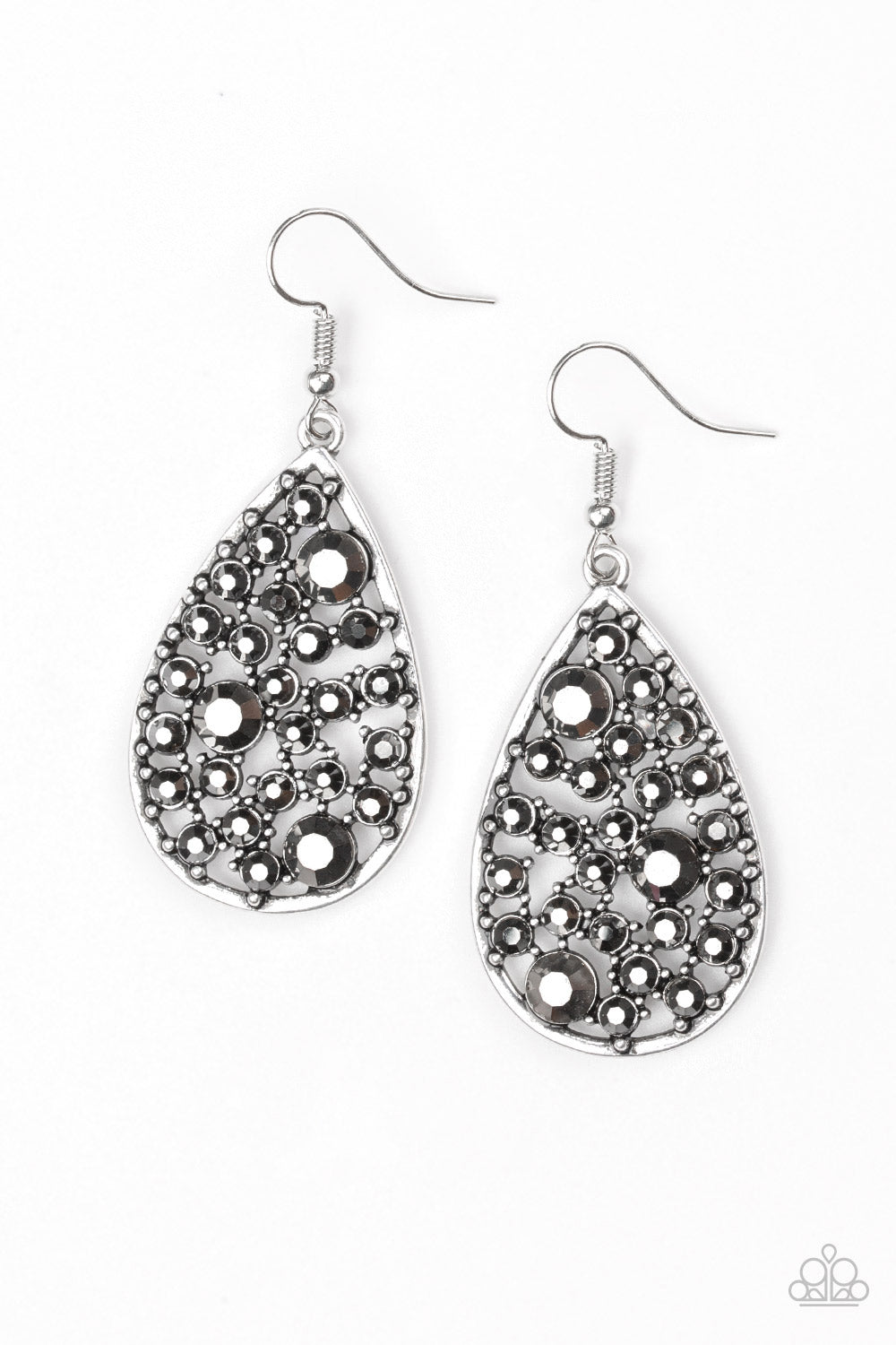 GLOW With The Flow - Silver earrings