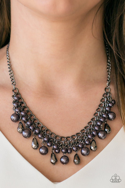 Imperial Idol - Black/Gunmetal necklace