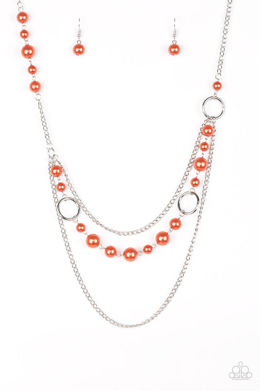 Party Dress Princess - Orange necklace