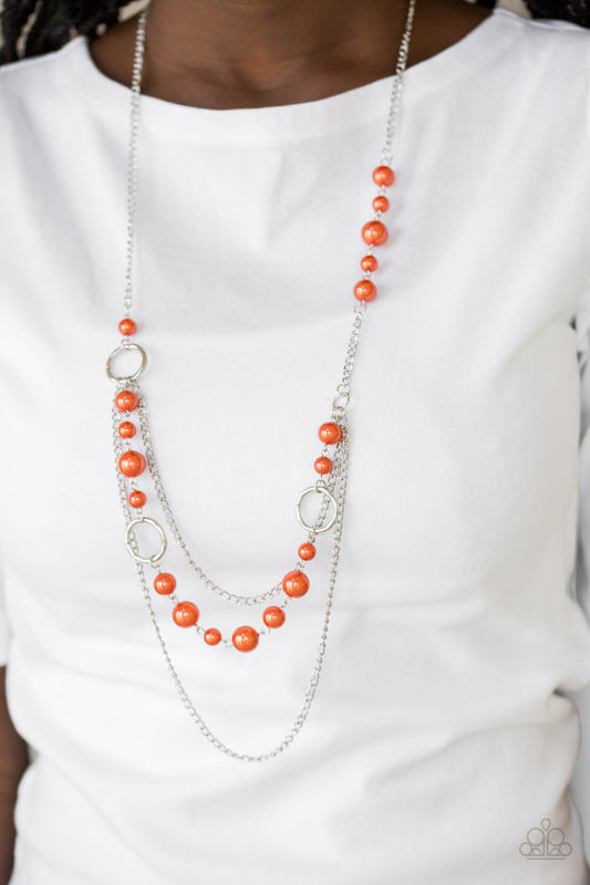 Party Dress Princess - Orange necklace