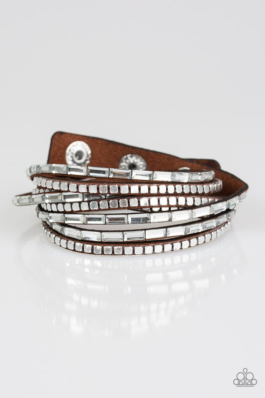 This Time With Attitude - Brown wrap bracelet
