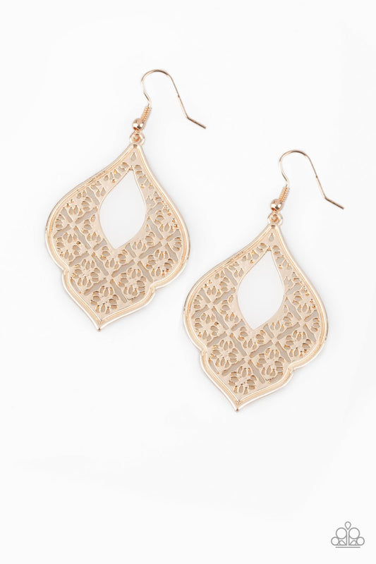 Totally Taj Mahal - Rose Gold Earrings