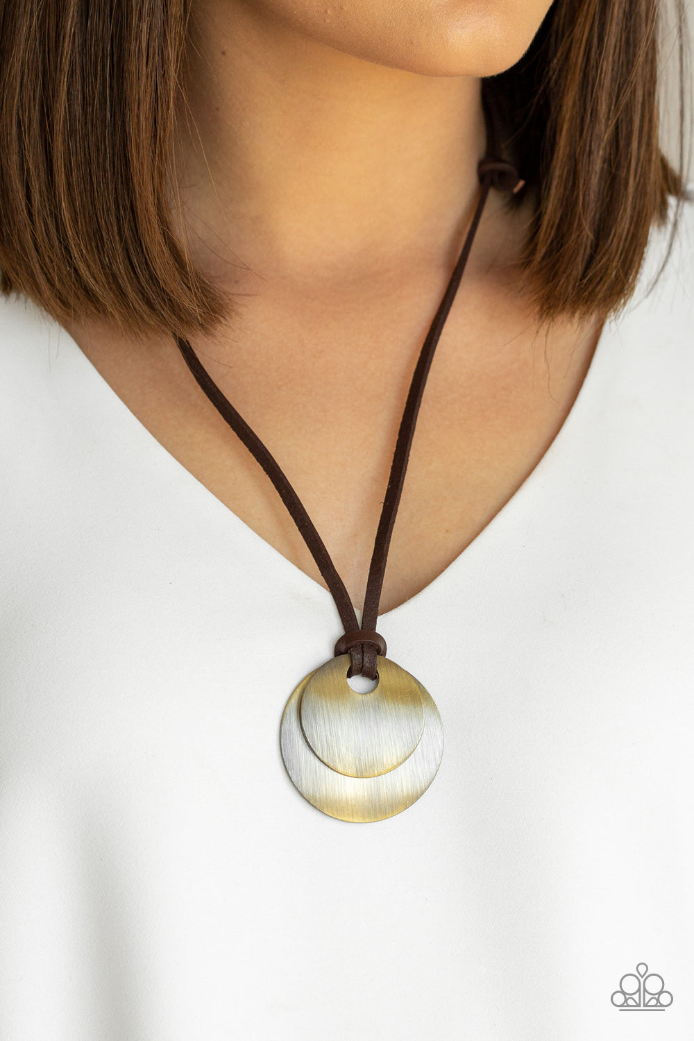 Clean Slate - Brass necklace