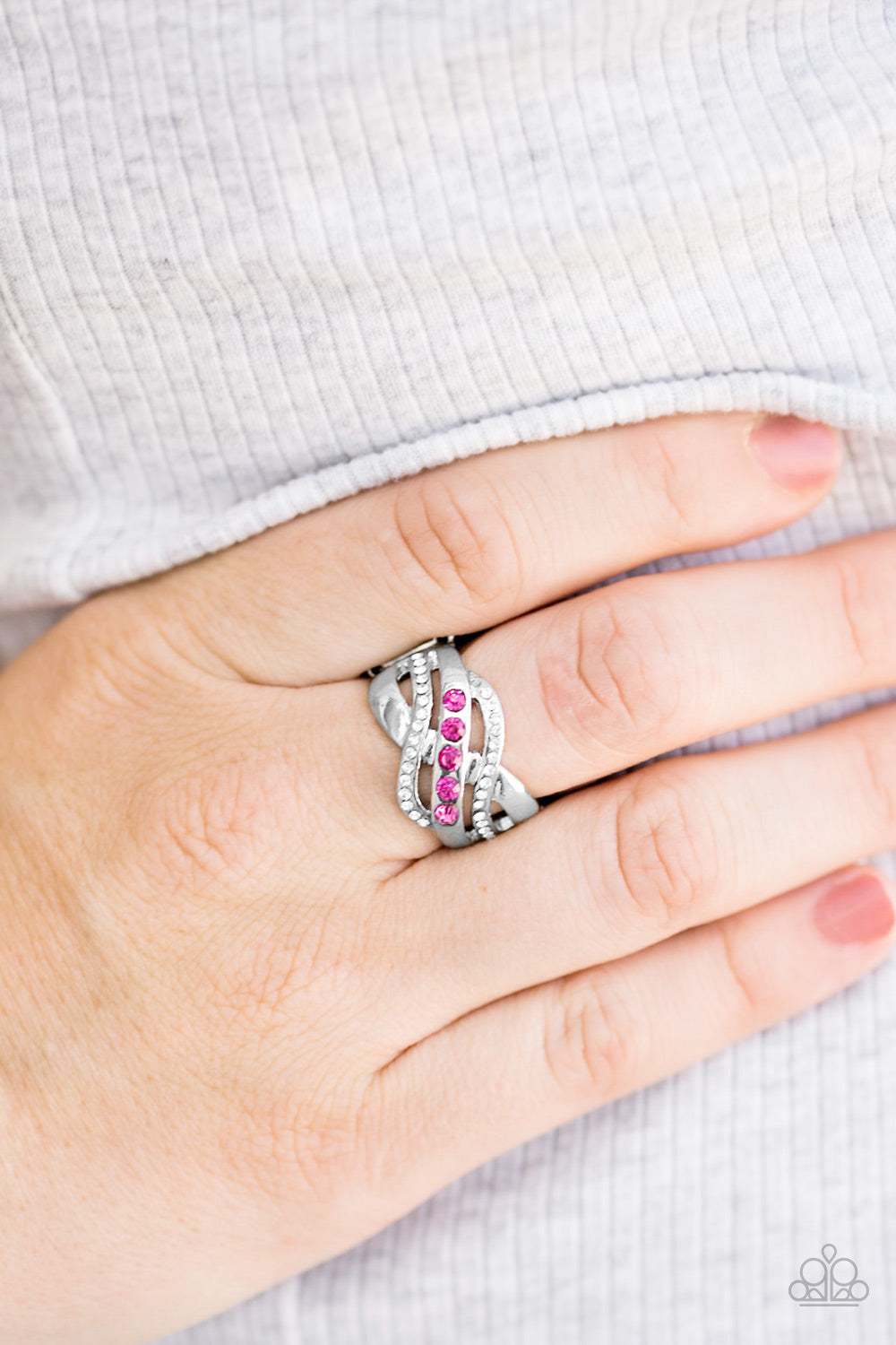 Flirting With Sparkle - Pink ring