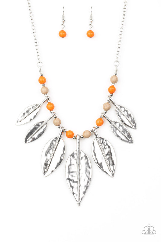 Highland Harvester - Orange Multi necklace