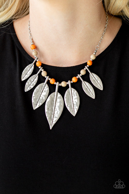 Highland Harvester - Orange Multi necklace