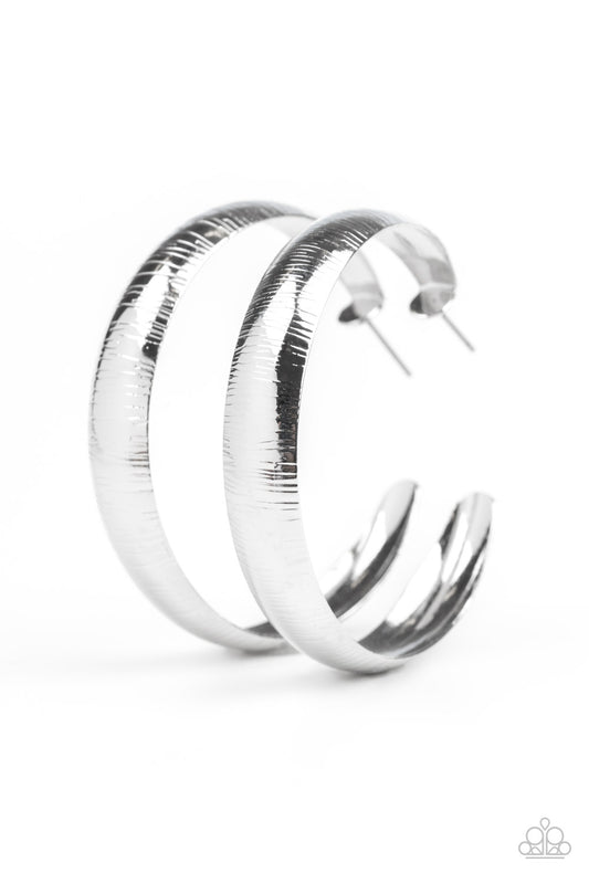 Hoop Wild - Silver hoop earrings