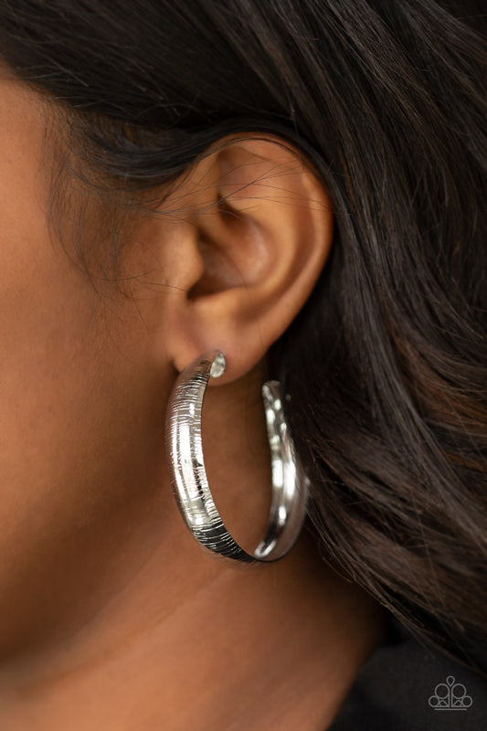 Hoop Wild - Silver hoop earrings