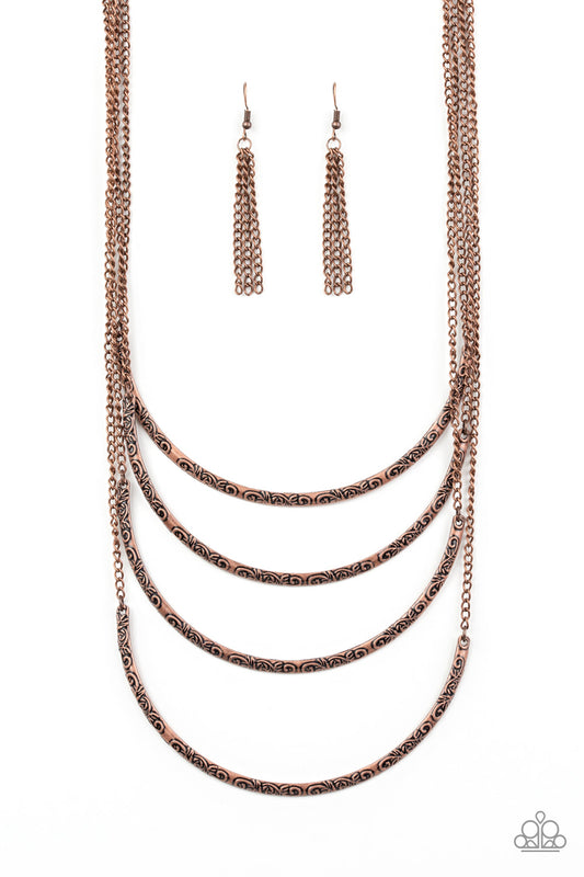 It Will Be Over MOON - Copper necklace