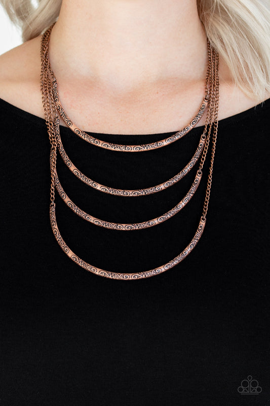 It Will Be Over MOON - Copper necklace