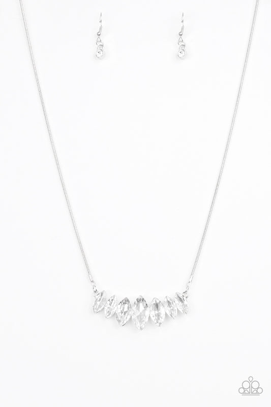 Leading Lady - White gems necklace