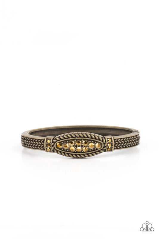Locked in Luster - Brass bracelet