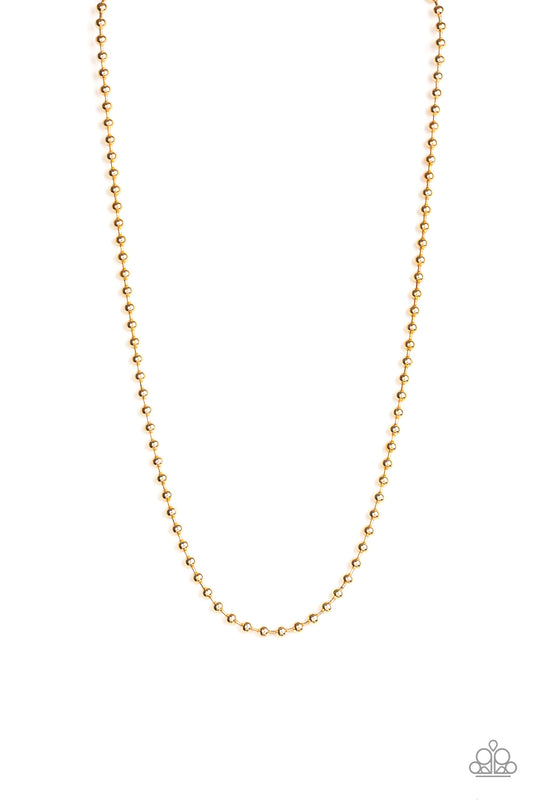 Mardi Gras Madness - Gold necklace