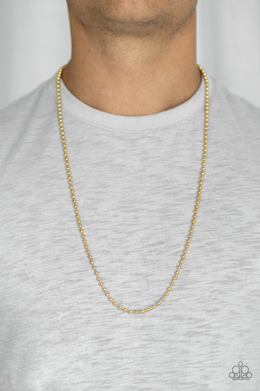 Mardi Gras Madness - Gold necklace