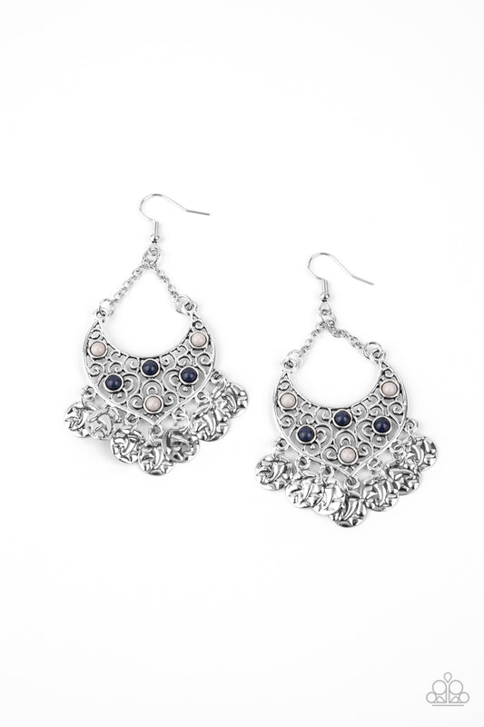 Musical Murals - Blue earrings