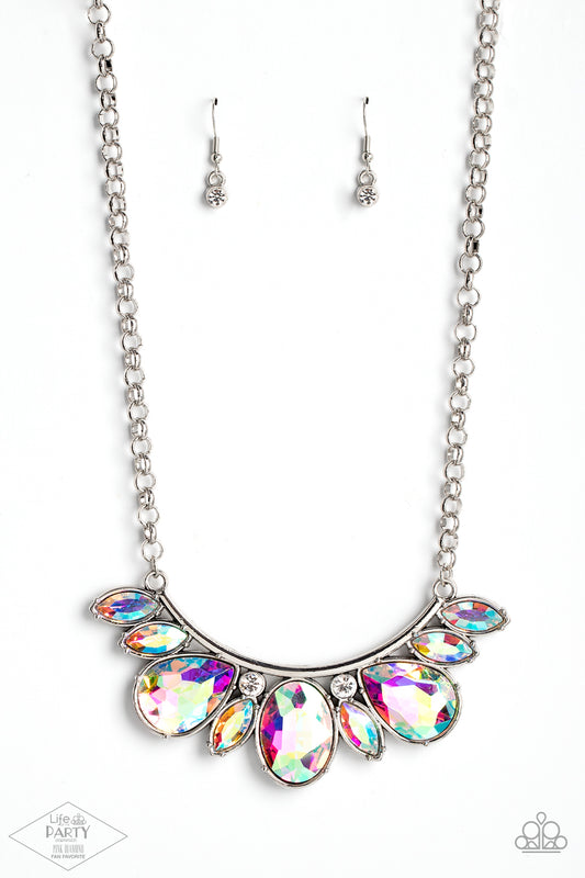 Never SLAY Never - Multicolor Iridescent Necklace