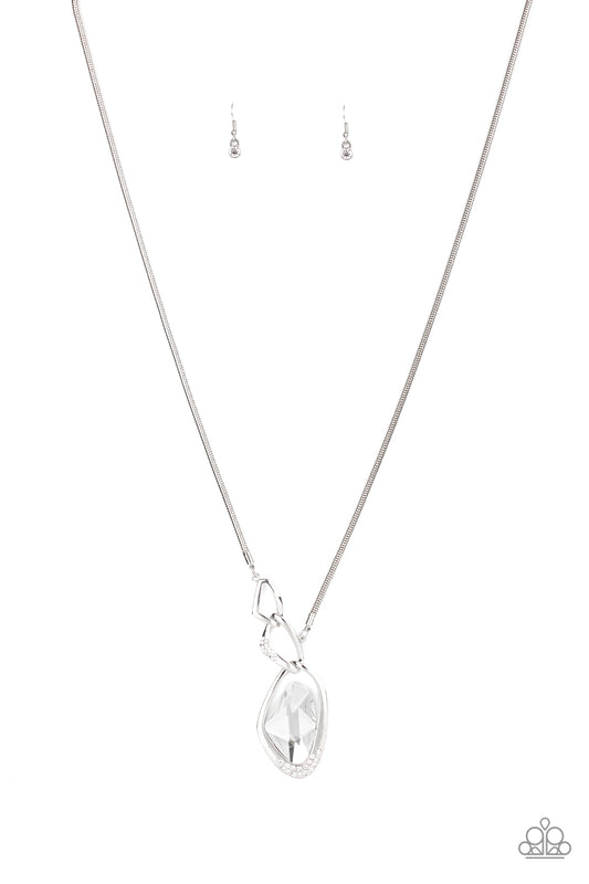 Optical Opulence - White gem necklace