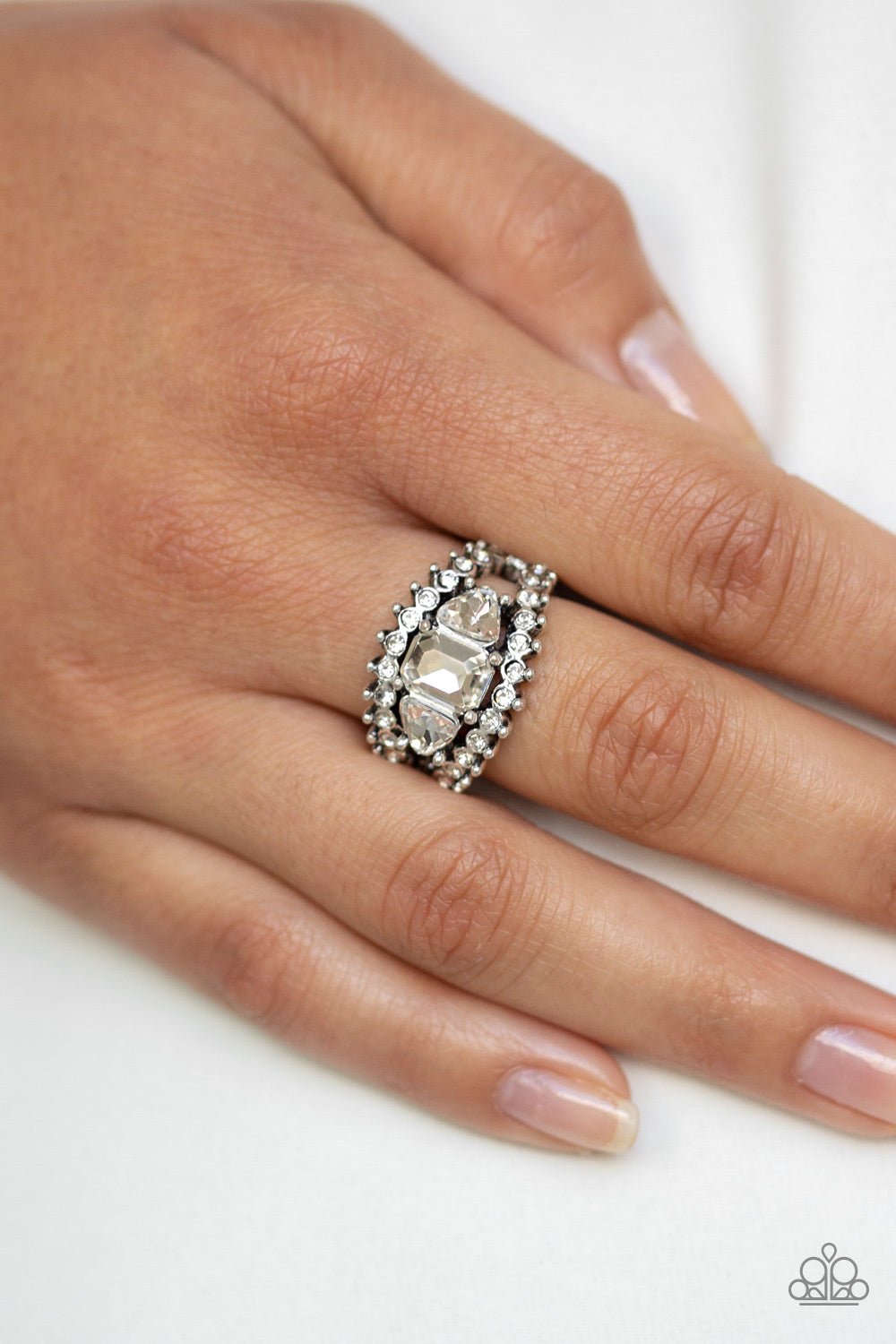 Packin Heat - White gem ring