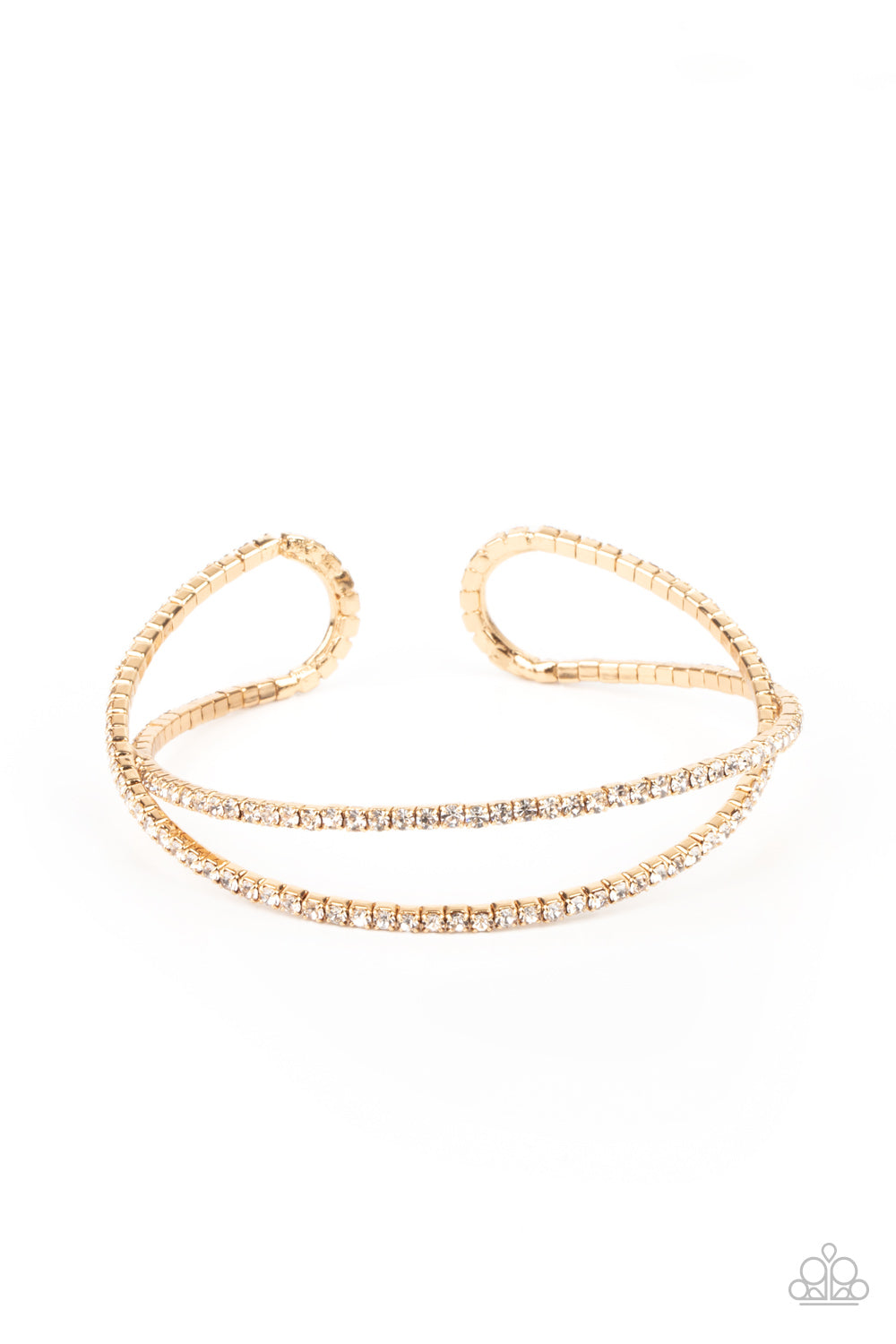 Plus One Status - Gold cuff bracelet