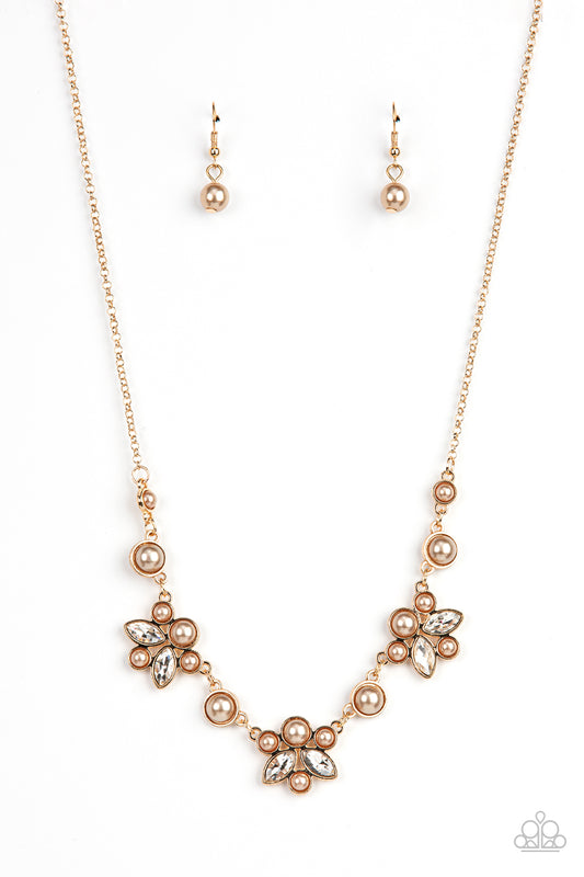 Royally Ever After - Brown pearl necklace
