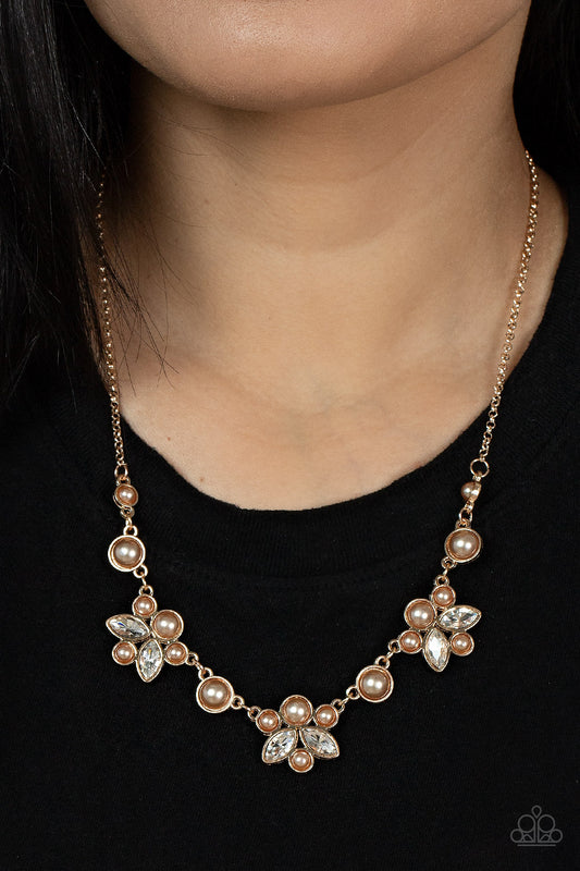 Royally Ever After - Brown pearl necklace