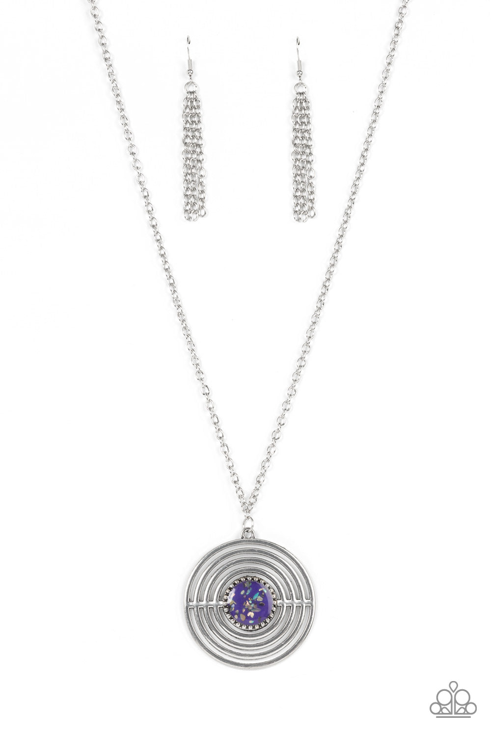 Targeted Tranquility - Purple necklace