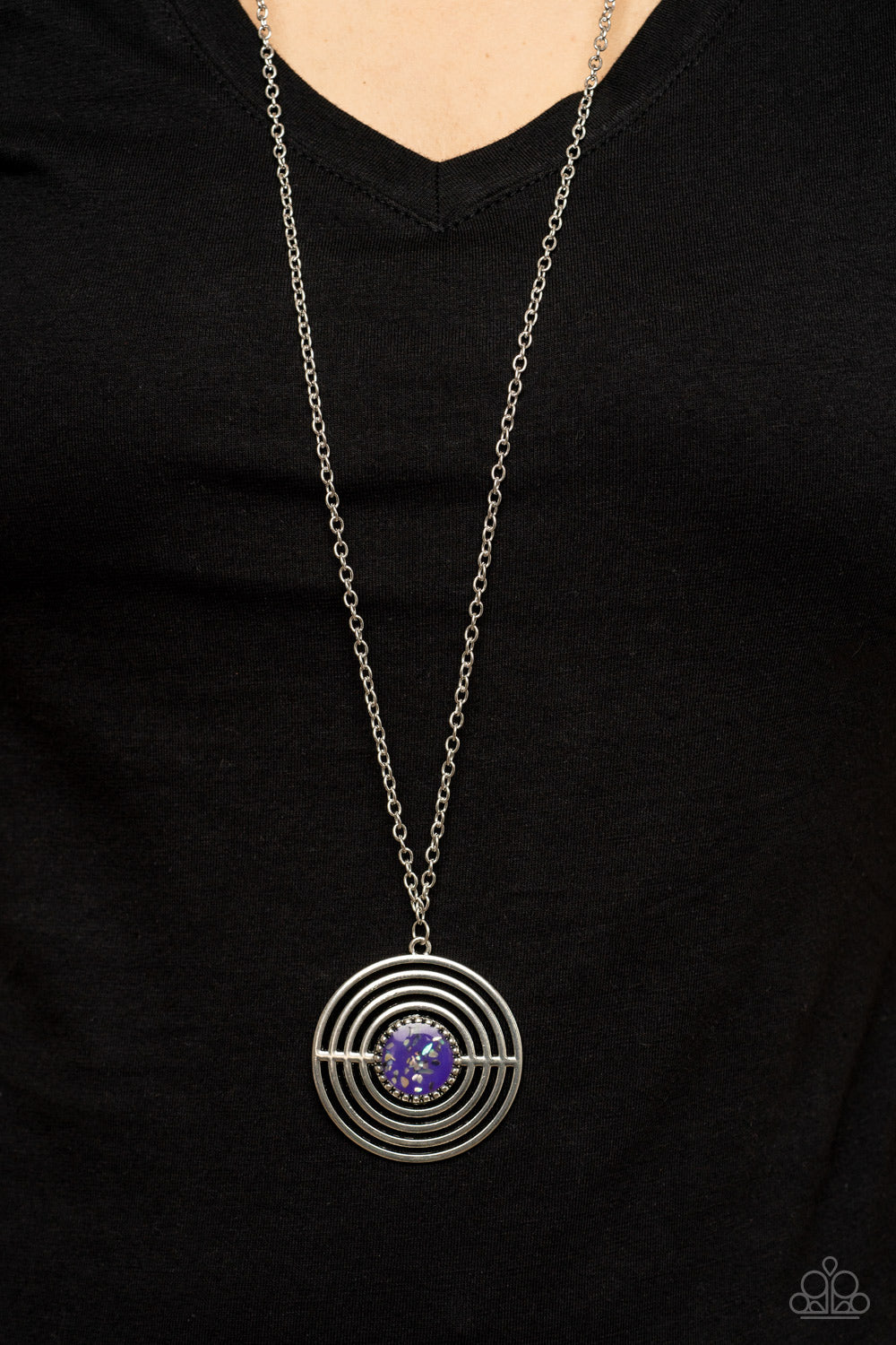 Targeted Tranquility - Purple necklace
