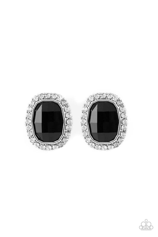 The Modern Monroe - Black post earring