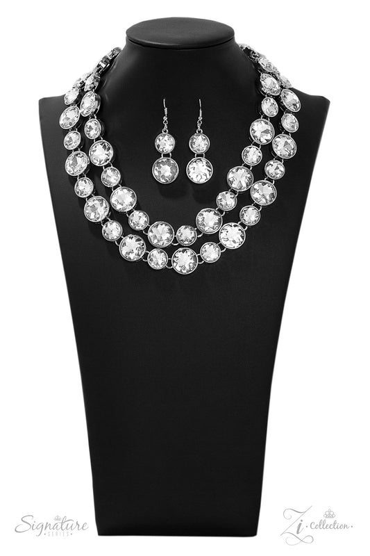 "The Natasha" - 2019 Zi Collection Silver Necklace set