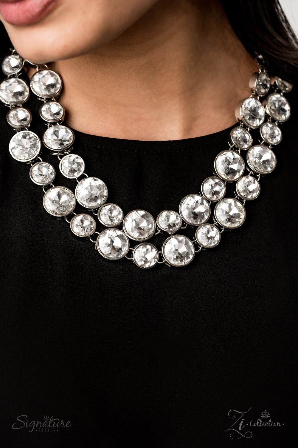 "The Natasha" - 2019 Zi Collection Silver Necklace set