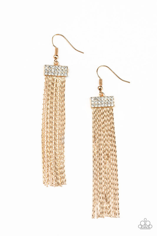 Twinkling Tapestry - Gold earrings