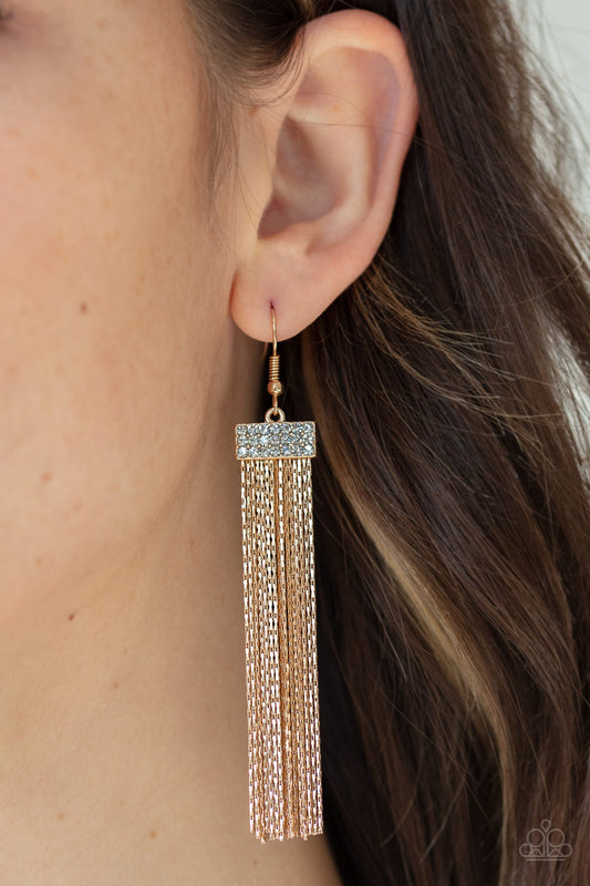 Twinkling Tapestry - Gold earrings