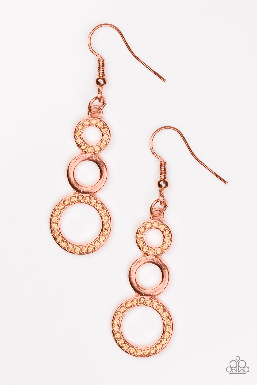 Bubble Bustle - Copper Earrings