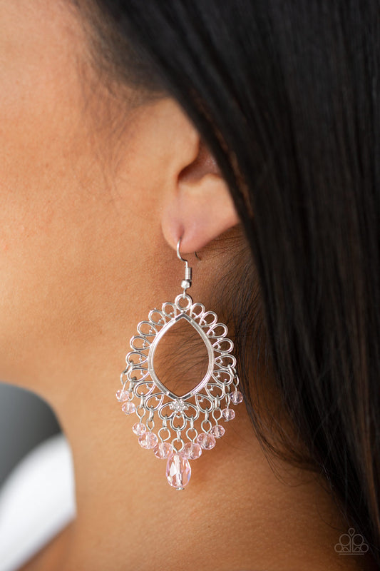 Just Say NOIR - Pink earrings