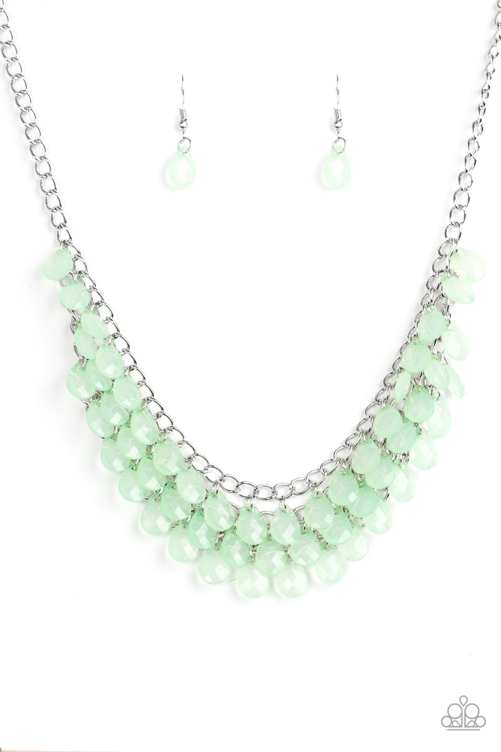 Next In SHINE - Green necklace w/ matching bracelets